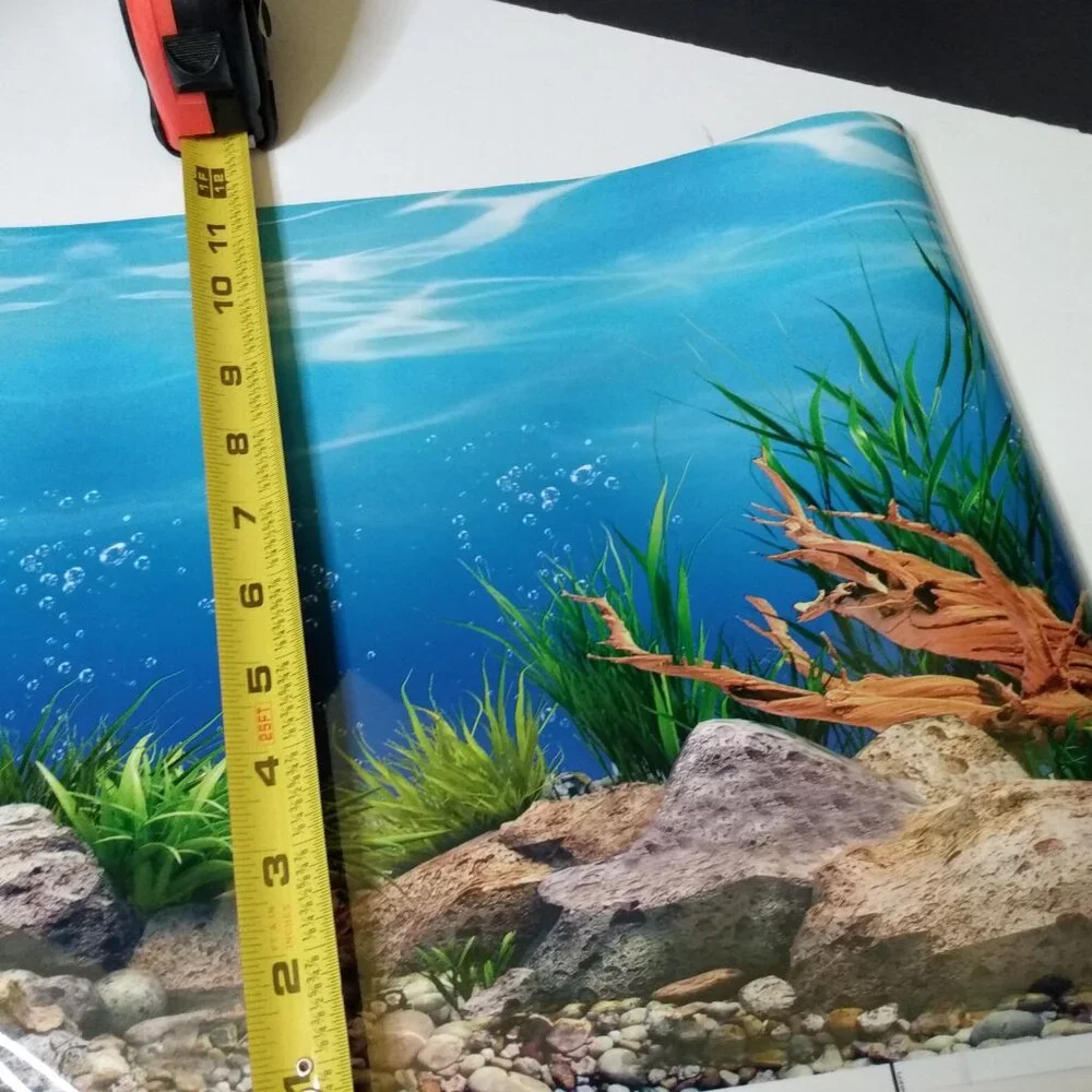 Fishtank backing pictures approximately 17 1/2